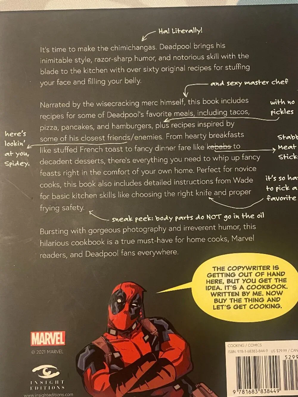 NEW - Marvel Comics: Cooking with Deadpool